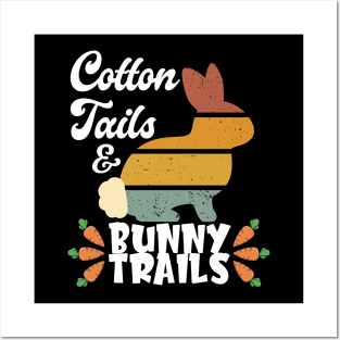 Cotton tails & bunny trails Posters and Art